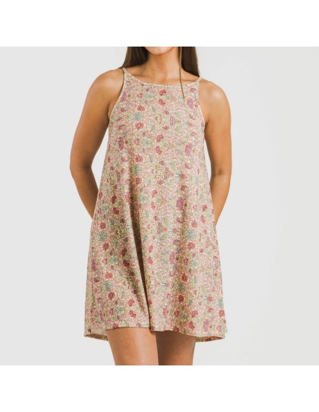 Vestito corto con spalline crêpe Jessica