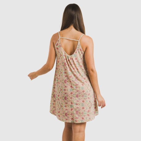 Vestito corto con spalline crêpe Jessica