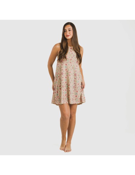 Vestito corto con spalline crêpe Jessica