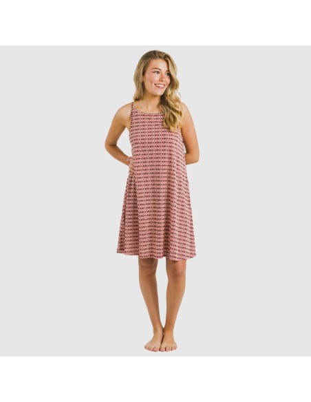 Vestito corto con spalline crêpe Jannat bordeaux Vestito corto con spalline crêpe Jannat bordeaux