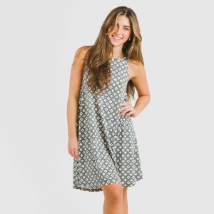 Vestito corto con spalline crêpe Narciso indaco 2