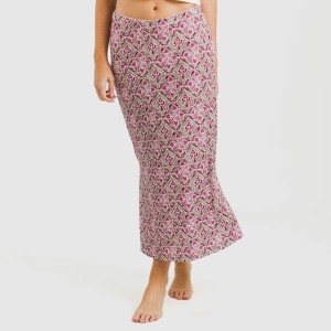 Gonna midi soft Malura marsala