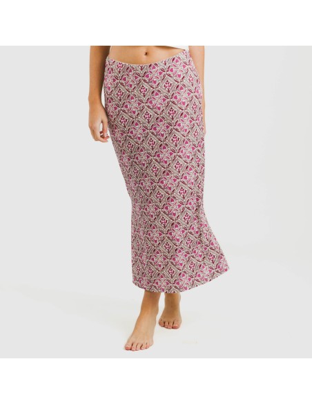 Gonna midi soft Malura marsala