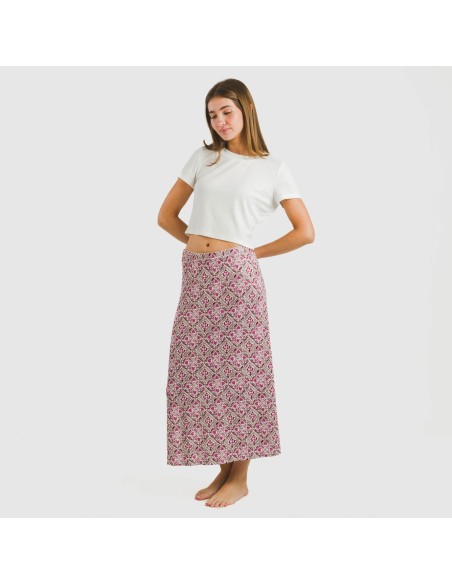 Gonna midi soft Malura marsala