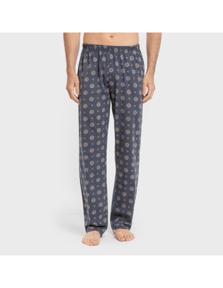 Pigiama lungo uomo cotone Juanlu blu