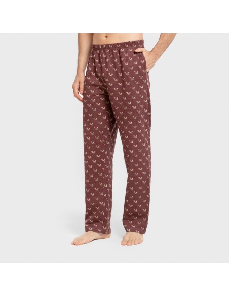 Pigiama lungo uomo cotone Ardillas blu navy