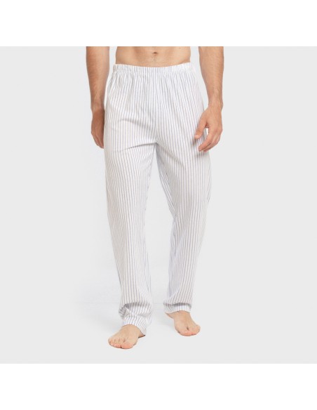 Pigiama lungo uomo cotone Raya Fandi blu