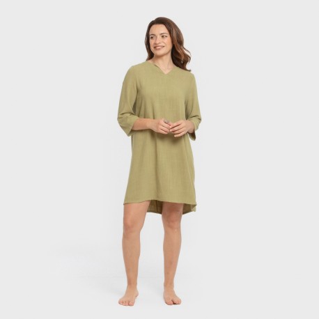 Casacca da donna in lino tinta unita