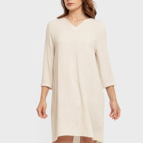 Casacca da donna in lino tinta unita