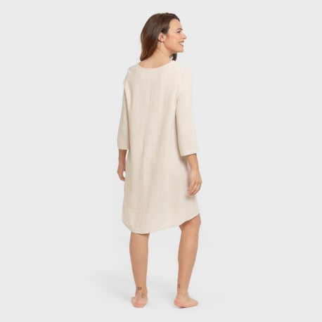 Casacca da donna in lino tinta unita