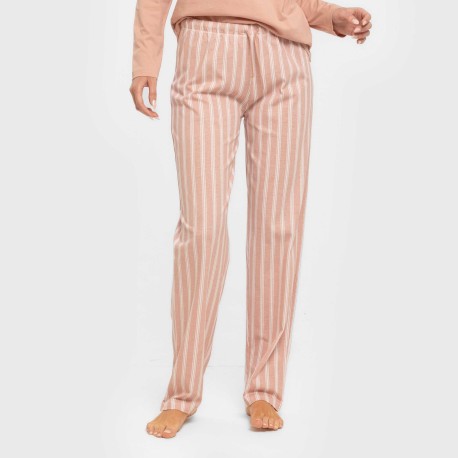 Pigiama lungo cotone Raya Marsella rosa keike