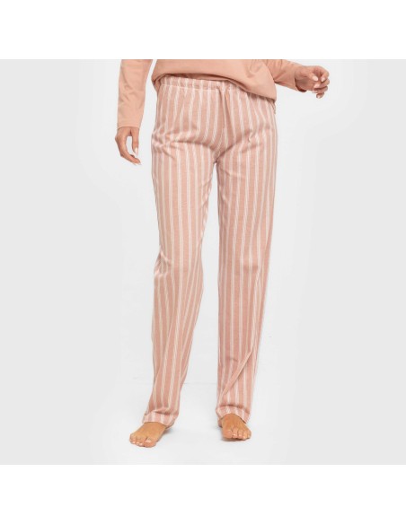 Pigiama lungo cotone Raya Marsella rosa keike