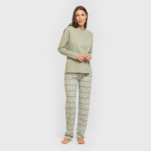 Pigiama lungo cotone Lemonade verde keike 2
