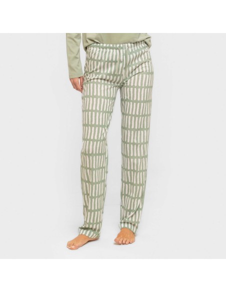 Pigiama lungo cotone Lemonade verde keike