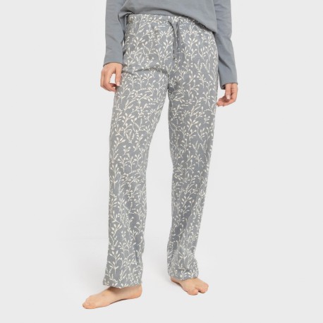 Pigiama lungo cotone Lauri indaco