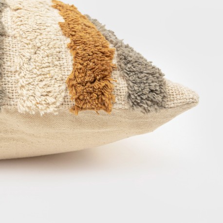 Cuscino quadrato cotone Drus 45x45 - federa + imbottitura