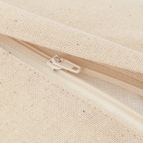 Cuscino cotone macramè Chini bianco antico 45x45 - federa + imbottitura