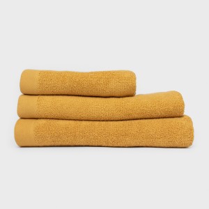 Asciugamano 400gr doppia spugna senape