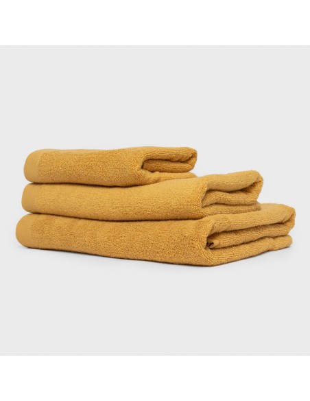 Asciugamano 400gr doppia spugna senape Asciugamano 400gr doppia spugna senape