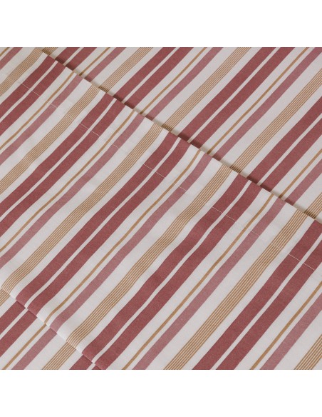 Set di lenzuola percalle Raya Calendula marsala