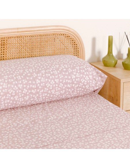 Set di lenzuola percalle Oniris malva Set di lenzuola percalle Oniris malva