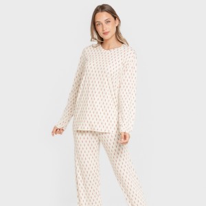 Pigiama lungo soft Serbia malva rosa 2