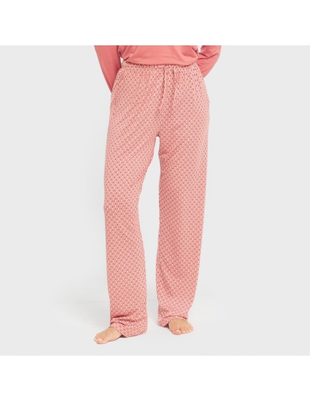 Pigiama lungo soft Leonor marsala Pigiama lungo soft Leonor marsala
