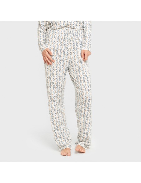Pigiama lungo soft Eloina blu acqua Pigiama lungo soft Eloina blu acqua