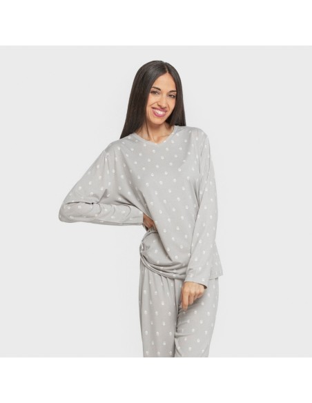 Pigiama lungo soft Baby grigio