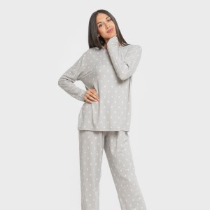 Pigiama lungo soft Baby grigio 2