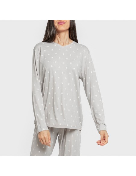 Pigiama lungo soft Baby grigio