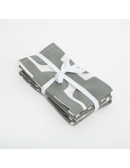 Set di 4 tovaglioli Sunnies verde salvia