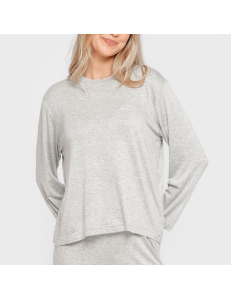 Pigiama lungo viscosa tinta unita Pigiama lungo viscosa tinta unita