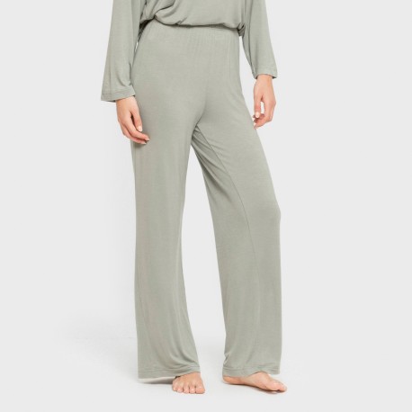 Pigiama lungo viscosa tinta unita