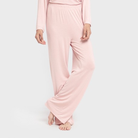 Pigiama lungo viscosa tinta unita