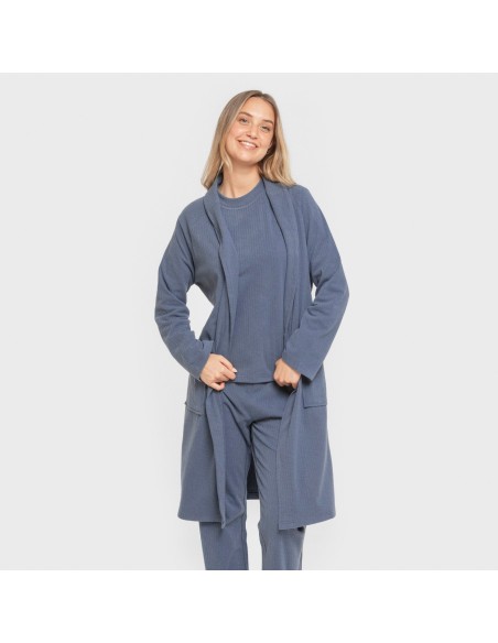 Vestaglia a costine Raya Ancha tinta unita Vestaglia a costine Raya Ancha tinta unita