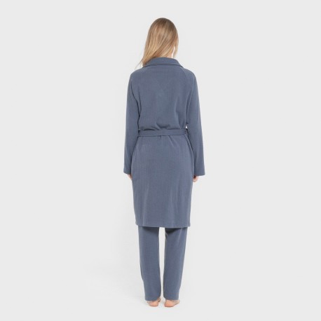 Vestaglia a costine Raya Ancha tinta unita