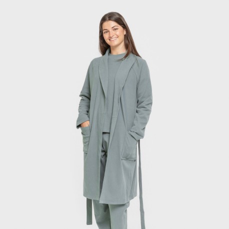 Vestaglia a costine Raya Ancha tinta unita