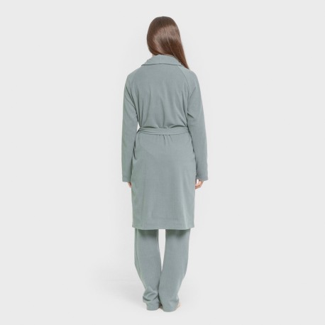 Vestaglia a costine Raya Ancha tinta unita