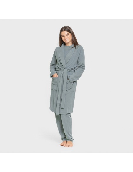 Vestaglia a costine Raya Ancha tinta unita Vestaglia a costine Raya Ancha tinta unita