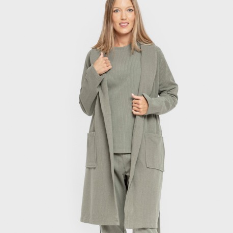 Vestaglia a costine Raya Ancha tinta unita