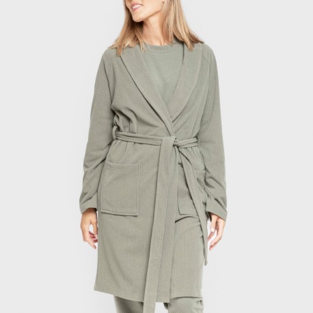 Vestaglia a costine Raya Ancha tinta unita