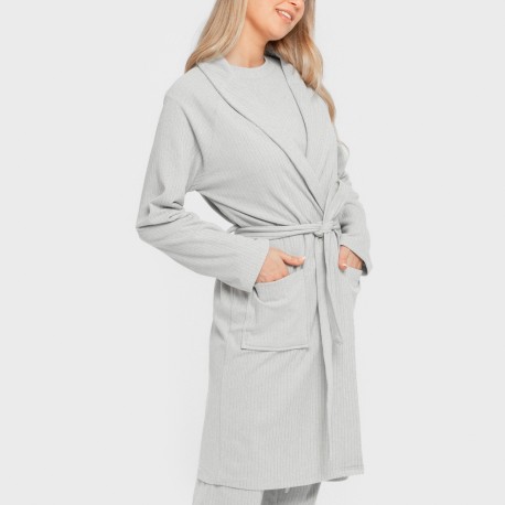 Vestaglia a costine Raya Ancha tinta unita