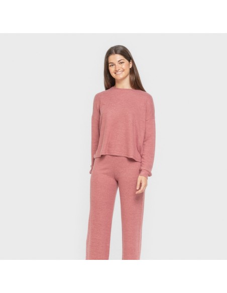 Pigiama maglia extra morbida tinta unita Pigiama maglia extra morbida tinta unita