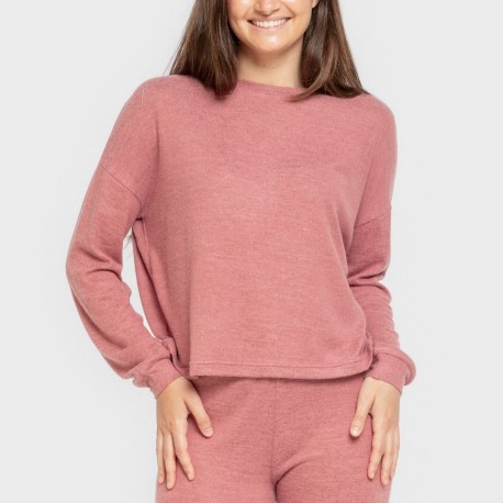 Pigiama maglia extra morbida tinta unita