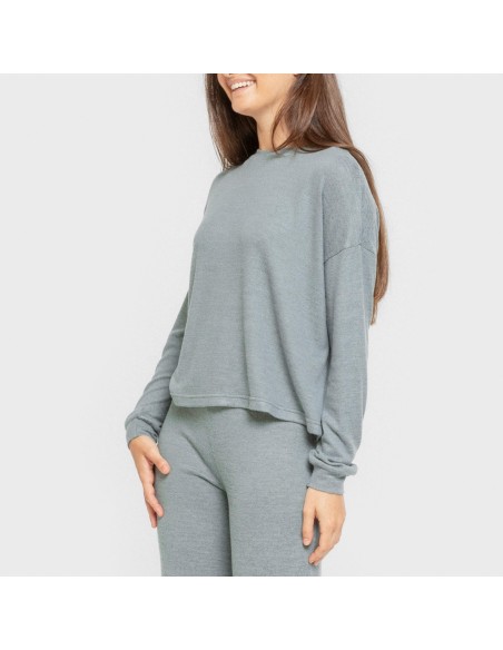 Pigiama maglia extra morbida tinta unita Pigiama maglia extra morbida tinta unita