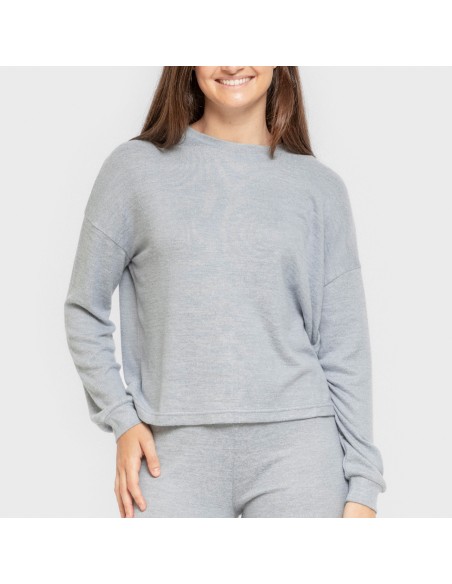 Pigiama maglia extra morbida tinta unita Pigiama maglia extra morbida tinta unita