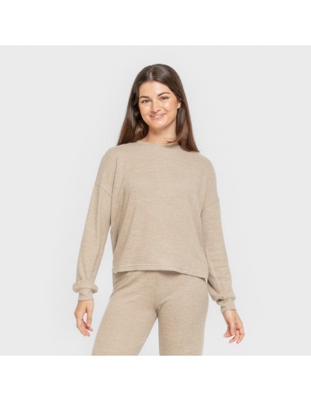 Pigiama maglia extra morbida tinta unita Pigiama maglia extra morbida tinta unita