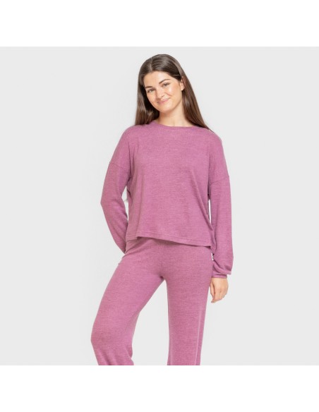 Pigiama maglia extra morbida tinta unita Pigiama maglia extra morbida tinta unita