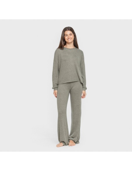 Pigiama maglia extra morbida tinta unita Pigiama maglia extra morbida tinta unita